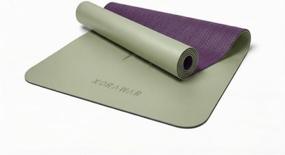 Natural Rubber Mat with Bag | 4.5 mm Pilates Mat | Non Slip Yoga Mat Non Slip| Gym Mats for Home Gym Floor Mat | Home Exercise Mats for Home Workout Accessories | Fitness Mat, Workout Mats for Home Gym | Yoga Matt | Stretching Mat