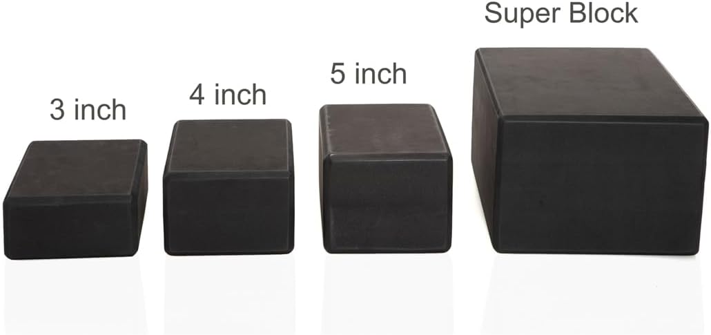 Everyday Yoga Premium Foam Block - Non-Slip High-Density Yoga Block for Balance, Stability & Stretching, EVA Foam Support, Multi Colors (Single Block)
