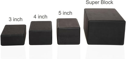 Everyday Yoga Premium Foam Block - Non-Slip High-Density Yoga Block for Balance, Stability & Stretching, EVA Foam Support, Multi Colors (Single Block)