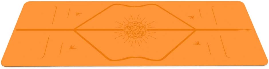 Liforme Travel Yoga mat – Patented Alignment System, Warrior-Like Grip, Non-Slip, Eco-Friendly, Ultra-Lightweight and Sweat Resistant, Made with Natural Rubber