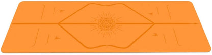Liforme Travel Yoga mat – Patented Alignment System, Warrior-Like Grip, Non-Slip, Eco-Friendly, Ultra-Lightweight and Sweat Resistant, Made with Natural Rubber