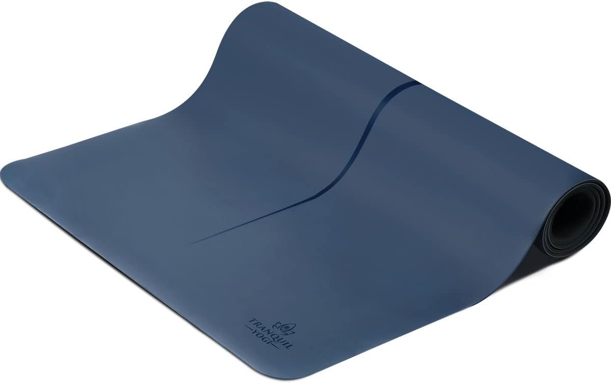 Natural Yoga and Exercise Mat - Excellent Grip and Joint Protection, Includes Carry Strap.