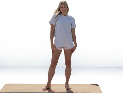 Crk Yoga Mat made of Organic Cork and Natural Rubber, 5mm Thick • The Flowers Mat