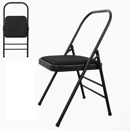 Yoga Auxiliary Chair Freestanding Inversion Chair Backless Yoga Chair Folding Balance Training Yoga Stool for Yoga Studios Offices Conference Rooms