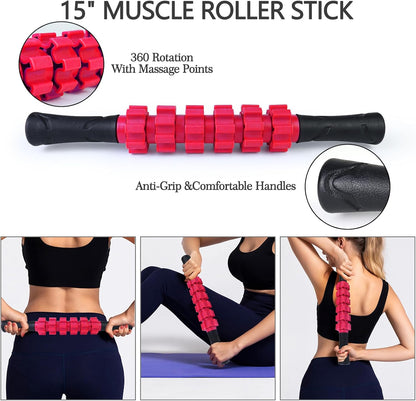 5 in 1 Foam Roller Set High Density Patented Foam Roller for Exercise