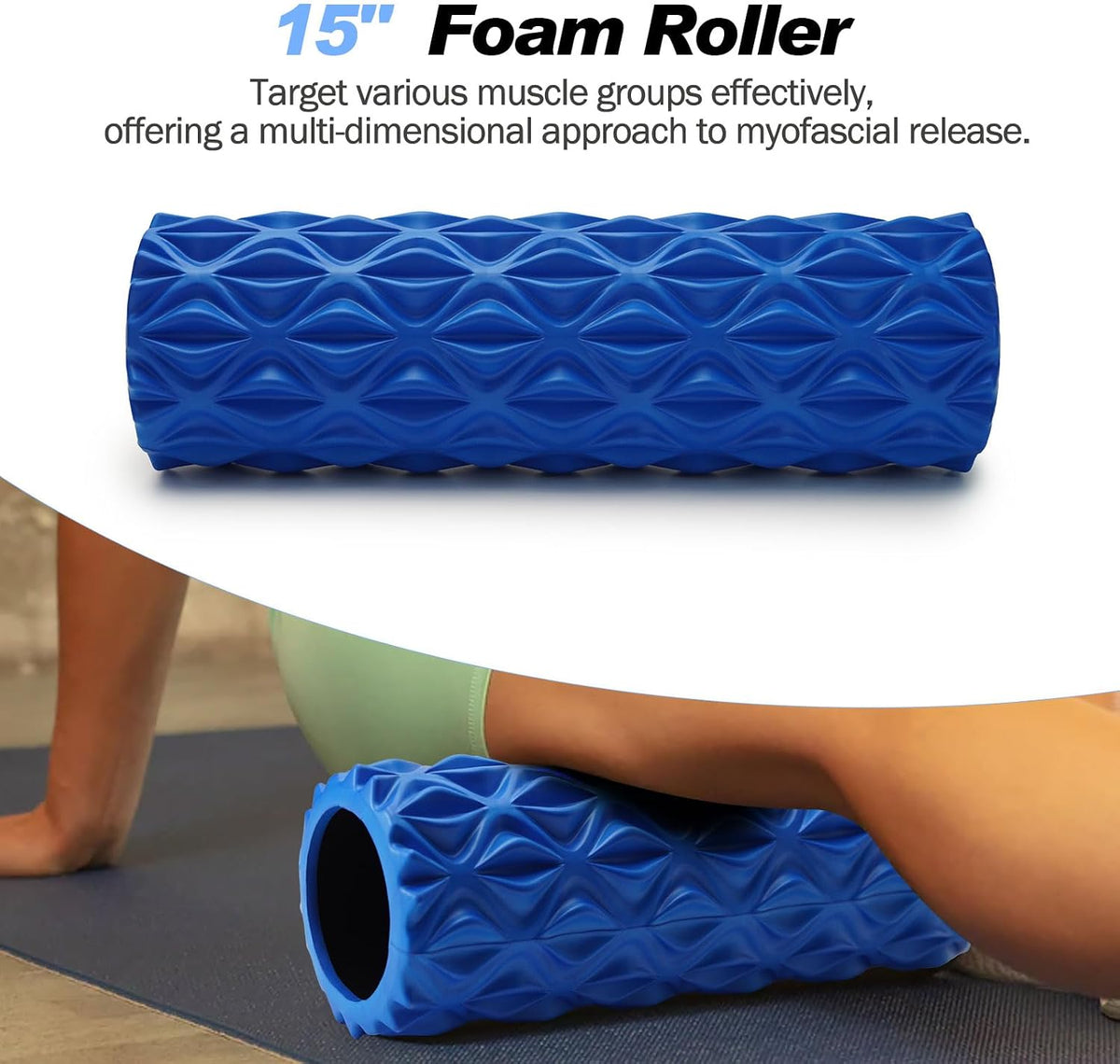 5 in 1 Foam Roller Set High Density Patented Foam Roller for Exercise