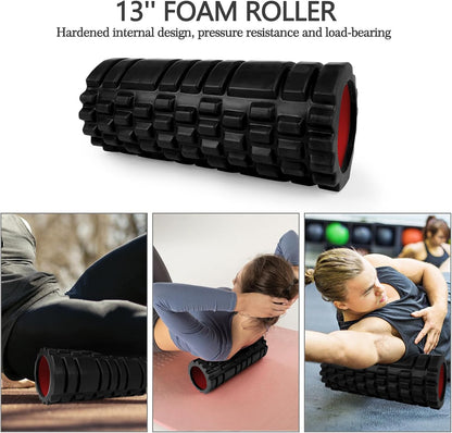5 in 1 Foam Roller Set High Density Patented Foam Roller for Exercise