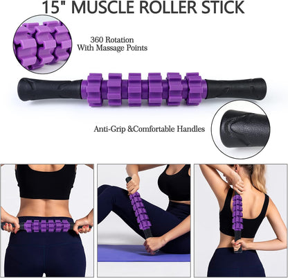 5 in 1 Foam Roller Set High Density Patented Foam Roller for Exercise