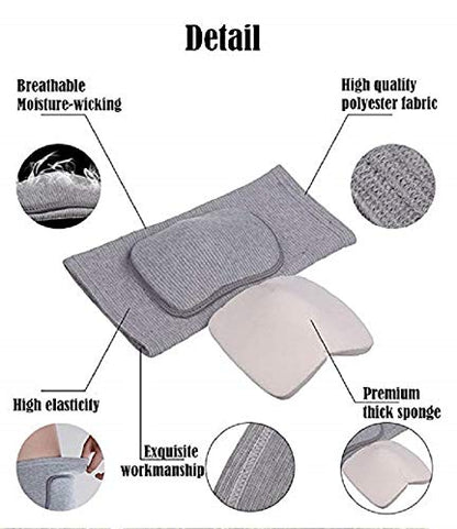 JUMISEE Kids Knee Pad, Anti-Slip Padded Sponge Knee Brace Breathable Flexible Elastic Knee Support for Football Volleyball Dance Skating Basketball Sports