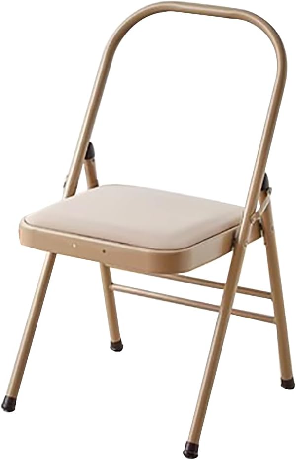 Foldable Yoga Auxiliary Chair for Adults, with a Load Capacity of 300 pounds, Iyengar Yoga Chair with Lumbar Support, Foldable Yoga Chair, Stable and Durable,Blue-No Lumbar Support, Nolumbarsupport