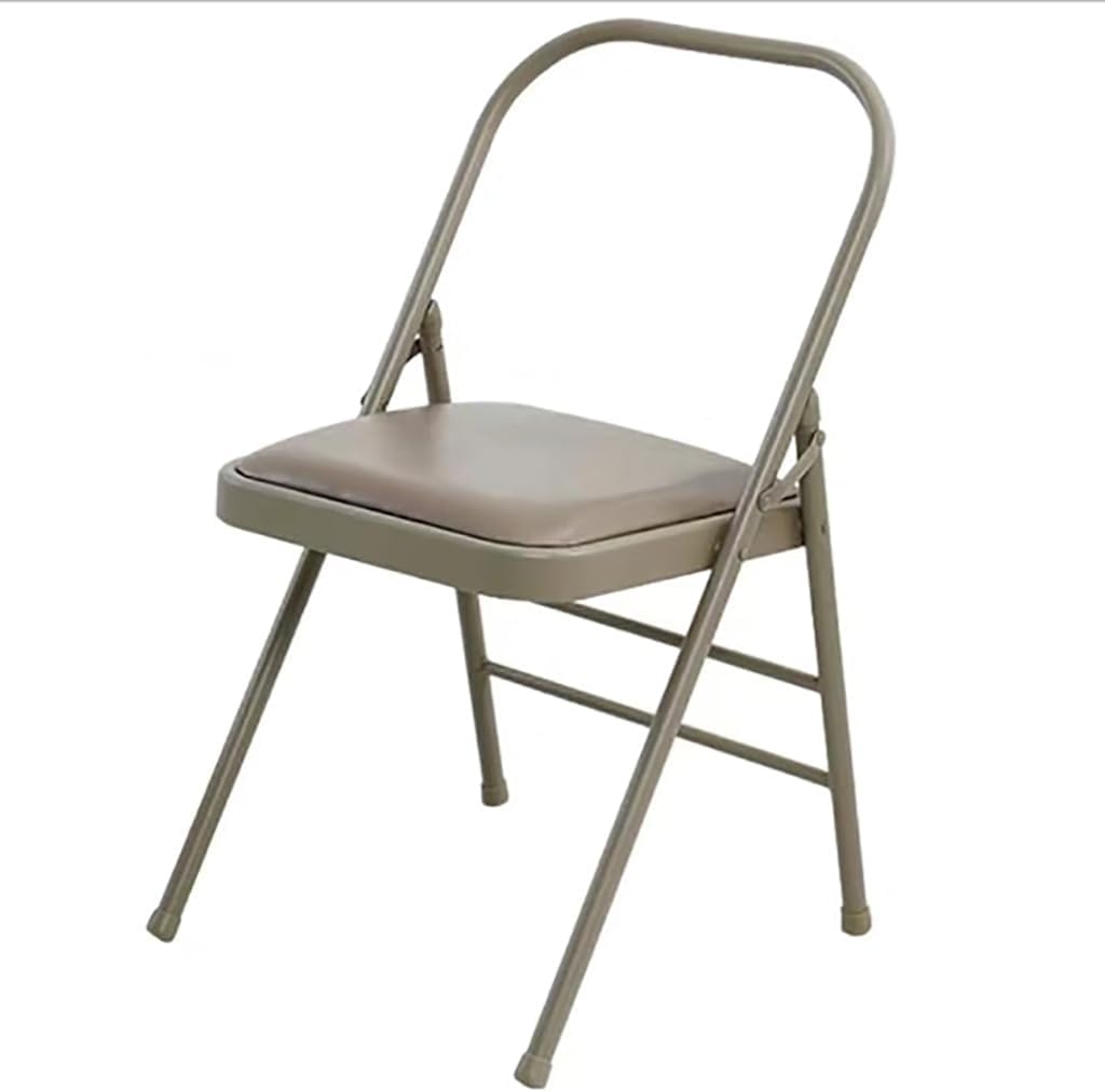 Backless Yoga Chair,Portable Folding Chair for Flexibility and Strength Training,Sturdy Frame,Foldable Design, High Load Capacity,Green-31.5in