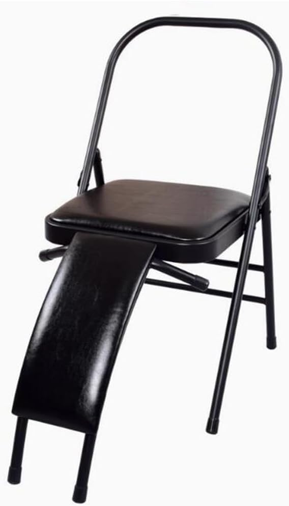 Yoga Auxiliary Chair Folding Chair for Yoga with Lumbar Support Yoga Practice Balance Chair Yoga Office Chair for Balance Handstand Flexibility