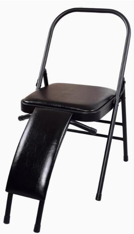 Yoga Auxiliary Chair Folding Chair for Yoga with Lumbar Support Yoga Practice Balance Chair Yoga Office Chair for Balance Handstand Flexibility