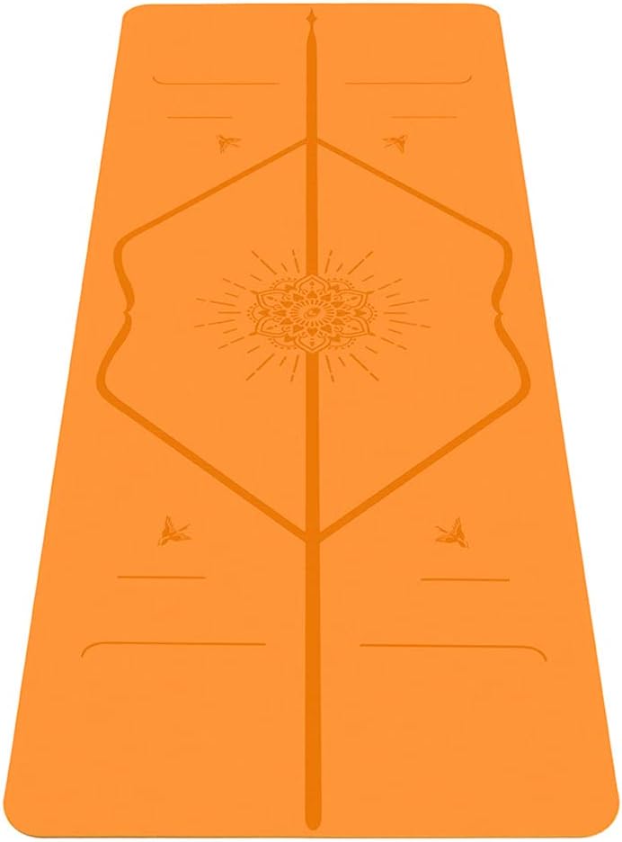 Liforme Special Yoga Mat – Free Yoga Bag Included - Patented Alignment System, Warrior-like Grip, Non-slip, Eco-friendly, Sweat-Resistant, Long, Wide, 4.2mm thick mat for comfort