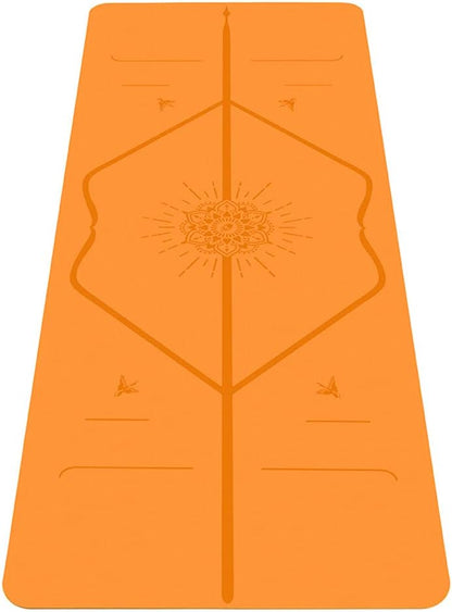 Liforme Special Yoga Mat – Free Yoga Bag Included - Patented Alignment System, Warrior-like Grip, Non-slip, Eco-friendly, Sweat-Resistant, Long, Wide, 4.2mm thick mat for comfort