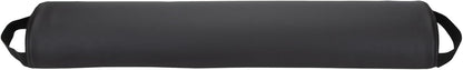 ForPro Premium Half-Round Bolster Pillow for Massage and Yoga, Oil and Stain-Resistant, 6”W x 3" H x 26”L, Black