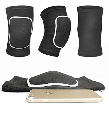 JUMISEE Kids Knee Pad, Anti-Slip Padded Sponge Knee Brace Breathable Flexible Elastic Knee Support for Football Volleyball Dance Skating Basketball Sports