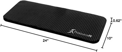 ProsourceFit Extra Thick Yoga Knee Pad and Elbow Cushion 15mm (5/8”) Fits Standard Mats for Pain Free Joints in Yoga, Pilates, Floor Workouts