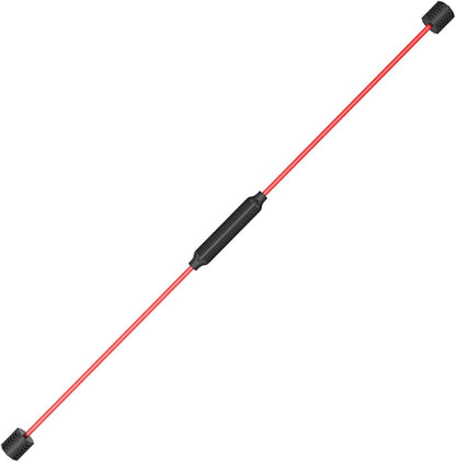 Yoga Starter Set - Flexi Bar, Resistance Band & Shoulder Tube for Elastic Exercise & Training Fitness