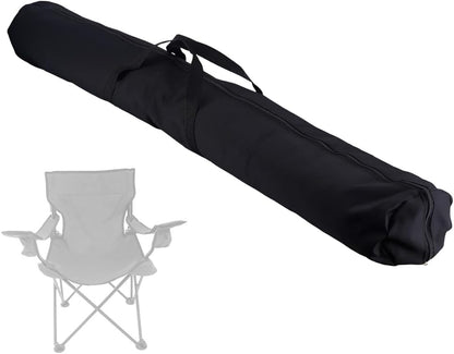GORGECRAFT Black Protective Carrying Chair Bag 57.1x13.7 inch Big Polyester Camp Chair Replacement Bag with Drawstring Shoulder Strap for Foldable Hammock Yoga Mat Umbrella Tent Rectangle