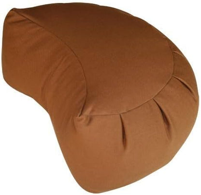 Kapok Crescent Zafu Meditation Cushion, Olive