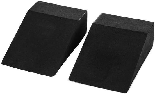 Pack of 2 Foam Wedges, Weight Lifting Wedges for Squat, Heel Raiser for Squats, Compact Black Foam Calf and Ankle Training Wedges Compact Wedge For Squats, Ankle Mobility