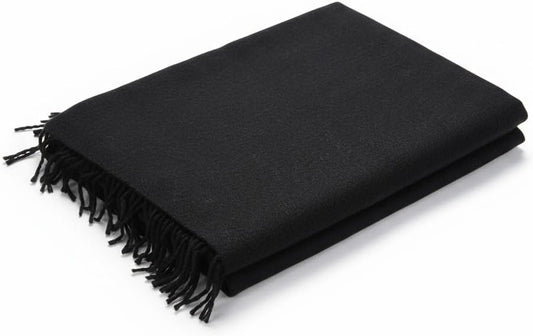 Wonderlist Tibetan Meditation Shawl Wool Handloom Oversize Throw Pure Wool Wrap Clothing Gift for Men Women