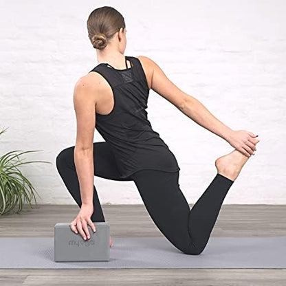 MYGA Yoga Block,Lightweight EVA Foam Yoga Brick,High Density Non-Slip Block for Yoga Poses, Pilates, Balance and Flexibility