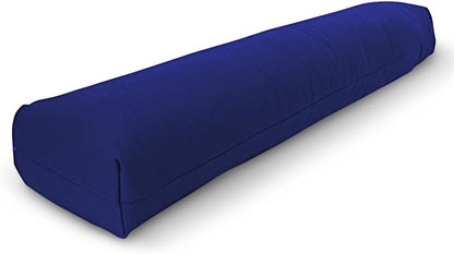 Bean Products Yoga Bolster - Made in The USA with Eco Friendly Materials - Studio Grade Pranayama Support Cushion That Elevates Your Practice & Lasts Longer - Natural Cotton, Hemp or Vinyl