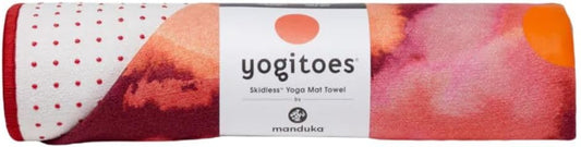 Manduka Yogitoes Hot Yoga Mat Towel - 71" | Moisture Activated Grip | Patented Silicone Nubs | Highly Absorbent, Durable & Easy Care | Made from Recycled Materials | 71 x 24 Inches | Geija Purple