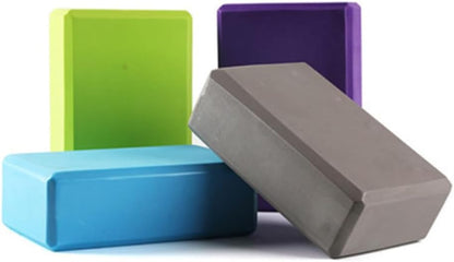 PRETYZOOM 2 PCS High-density EVA Yoga Blocks Rectangular Bolster Cushions with Anti-skid Surface for Stability Balance Support Home Exercise and Meditation Grey