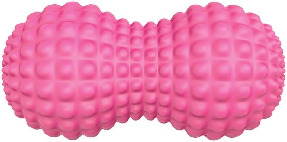 SELEWARE Peanut Massage Ball, Peanut Double Lacrosse Massage Roller Ball for Back Neck Shoulder Spine Legs Hips, Deep Tissue Peanut Roller Ball Trigger Point Muscle Massage Ball, Black
