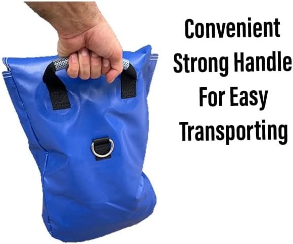 Hullaballoo Durable Vinyl Sand Bags, Outdoor Indoor Anchor Safety Product for Inflatable Bounce House, Water Slides, Canopies and Tents, Holds 50 Pound Capacity, 4 Pack