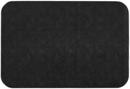 TYUU Bath Mat, Bathroom Rugs Non Slip Washable Thin Absorbent Quick Dry Bath Mat Fits Under Door Bathroom Floor Mat Perfect for Bath, Shower, or Sink 24"x36" Dark Grey