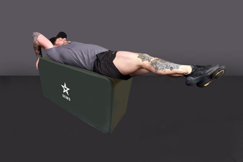 Pilates and Yoga Bench by SEWD – Portable Workout Bench for Full Body Exercise with Handle – Weight Training, AB Workout, Hip Thrust and Glute Training Home Gym Equipment