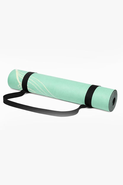 Shakti Warrior TPE Yoga Mat - Artist Designed, Premium eco friendly mats, Non Slip, Non toxic, Great For Regular & Hot Yoga, Pilates and Workouts (72 inch x 24 inch x 6mm thick)