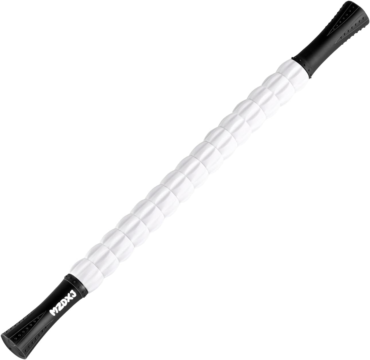Muscle Roller Massage Roller Stick- Deep Tissue Fascia Blaster for Myofascial Pain Relief, Lymphatic Drainage & Body Sculpting, Handheld Physical Therapy & Recovery Tool (Gray black-18 inch)