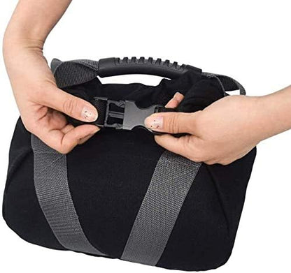 2 Pcs Adjustable Heavy Fitness Power Sandbag, Portable Adjustable Canvas Sand Kettlebell Soft Sand Bag, Weightlifting Dumbbell for Home Training, Fitness, Yoga Workout