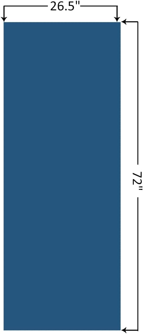 Eunzel Hot Yoga Towel Non Slip Yoga Mat Towel Non-Slip Sweat Absorbent Towel for Hot Yoga, Pilates and Workout 72" x 26.5", Blue