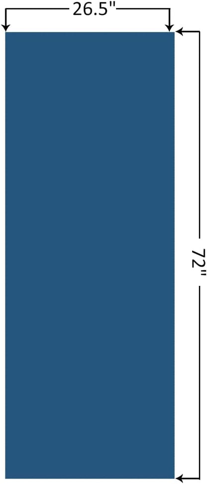 Eunzel Hot Yoga Towel Non Slip Yoga Mat Towel Non-Slip Sweat Absorbent Towel for Hot Yoga, Pilates and Workout 72" x 26.5", Blue