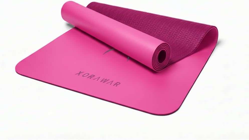 Natural Rubber Mat with Bag | 4.5 mm Pilates Mat | Non Slip Yoga Mat Non Slip| Gym Mats for Home Gym Floor Mat | Home Exercise Mats for Home Workout Accessories | Fitness Mat, Workout Mats for Home Gym | Yoga Matt | Stretching Mat