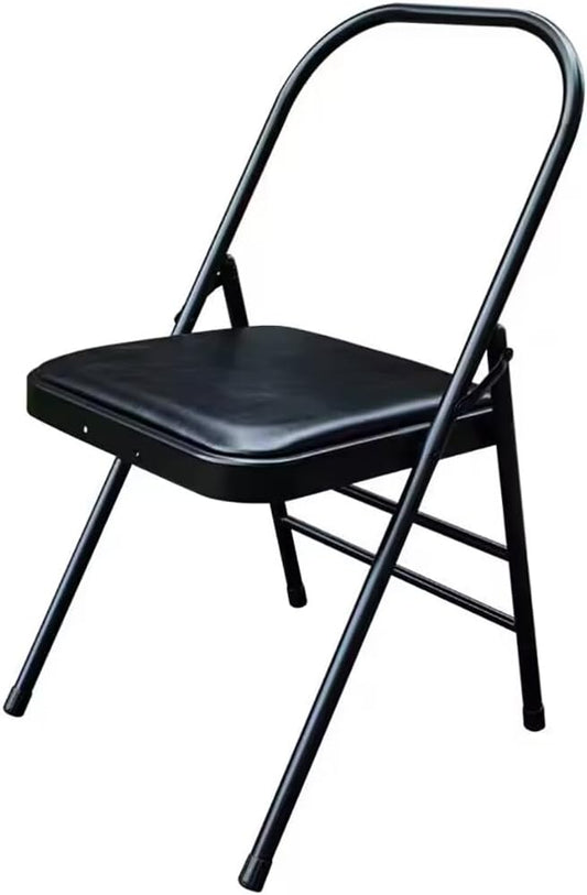 Yoga Chair, Pilates Chair,Yoga Inversion Chair,Backless Yoga Chair Props,Yoga Chair Iyengar,Black-31.5in