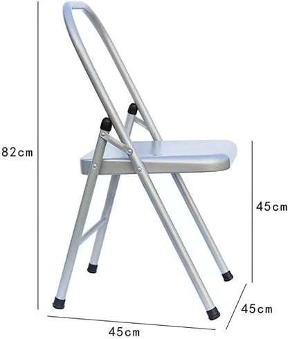 Iyengar Yoga Chair - Backless Chair for Yoga Practice-Metal Yoga Assist Chair for Deepening Yoga Practice,seat Height 45cm