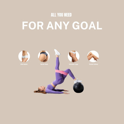 Pilates Kit for Home Workouts, Pilates Equipment Ring and Ball Set with Resistance Bands, Pilates Essentials Kit for Women, Home Pilates Workout Kit, Pilates Starter Kit for Women at Gym Studio Travel