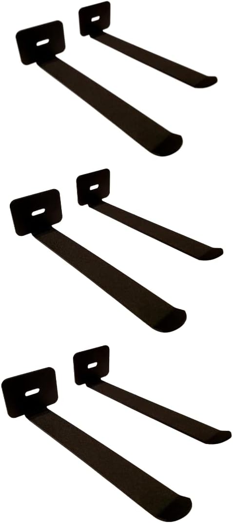 IRON AMERICAN Yoga Mat Hanger - Adjustable Hooks for Exercise Mats, Foam Rollers & Gym Equipment Storage - Wall Mounted - Hardware Included - (6.75" x .75") - American Steel