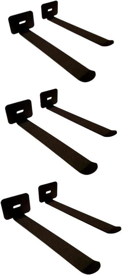 IRON AMERICAN Yoga Mat Hanger - Adjustable Hooks for Exercise Mats, Foam Rollers & Gym Equipment Storage - Wall Mounted - Hardware Included - (6.75" x .75") - American Steel
