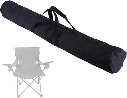 GORGECRAFT Black Protective Carrying Chair Bag 57.1x13.7 inch Big Polyester Camp Chair Replacement Bag with Drawstring Shoulder Strap for Foldable Hammock Yoga Mat Umbrella Tent Rectangle