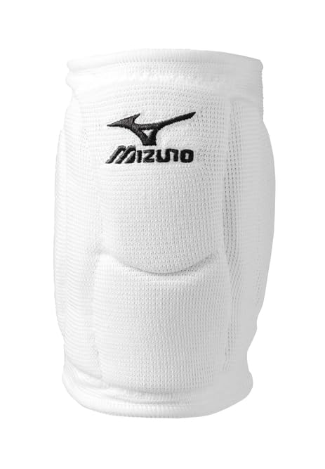 Mizuno Elite 9 SL2 Volleyball Kneepad, White, Large
