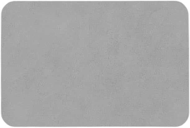 TYUU Bath Mat, Bathroom Rugs Non Slip Washable Thin Absorbent Quick Dry Bath Mat Fits Under Door Bathroom Floor Mat Perfect for Bath, Shower, or Sink 24"x36" Dark Grey