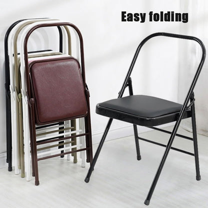 Folding Yoga Auxiliary Chair, Iyengar Yoga Chair, Non-Slip Folding Chairs, for Flexibility, Strength Training, Balance Handstand(Pink)
